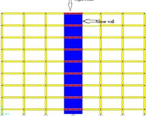 Table 4 Sectional properties of concentric X braces for 8 storied building. 