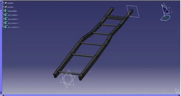 Fig.2 CAD model of the chassis  