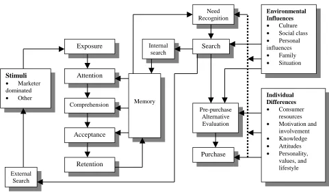 Figure 2-10. Consumer decision process (Engel et al., 1995)
