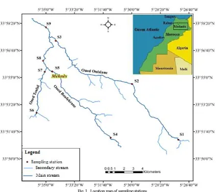 Fig. 1 Location map of sampling stations 