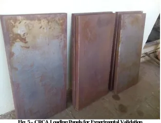 Fig. 5 – CRCA Loading Panels for Experimental Validation 