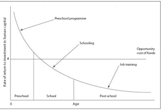 Fig. 1. Rates of return on investment initially setting investment to be equal across all ages