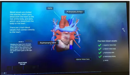 Figure 2.  A screenshot of Part 4/8 of zAnatomy 
