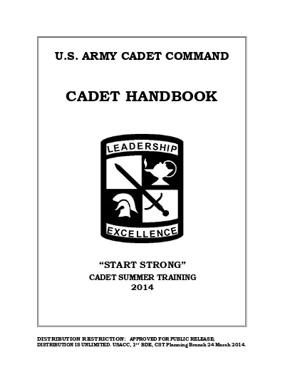 BATTLE DRILLS - U.S. ARMY CADET COMMAND CADET HANDBOOK