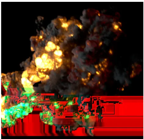 Figure 2.5: An example of a flame created using TurbulenceFD plugin.