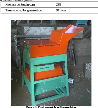 Figure 3. Final assembly of the machine.  