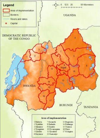 Figure 1. Area of implementation 