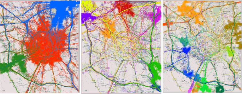 Figure 9. Progressive clustering helps to detect coherent clusters in data with uneven spatial density