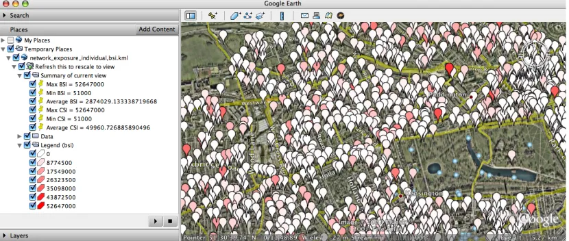 Figure 2 shows a simple example in which the user selects exposure data by framing it in Google Earth through zooming and panning