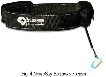 Fig. 4 NeuroSky Brainwave sensor 
