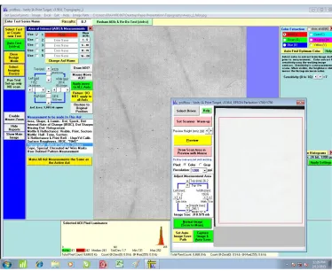 Fig. No. I Topography measurement using Verity IA Imaging Software  