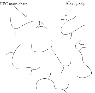 Figure 5: Illustration of HMHEC in aqueous solution. 