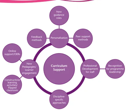 Fig.2: Indicative outcomes for curriculum support