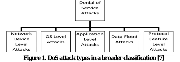 Figure 1. DoS attack types in a broader classification [7] 
