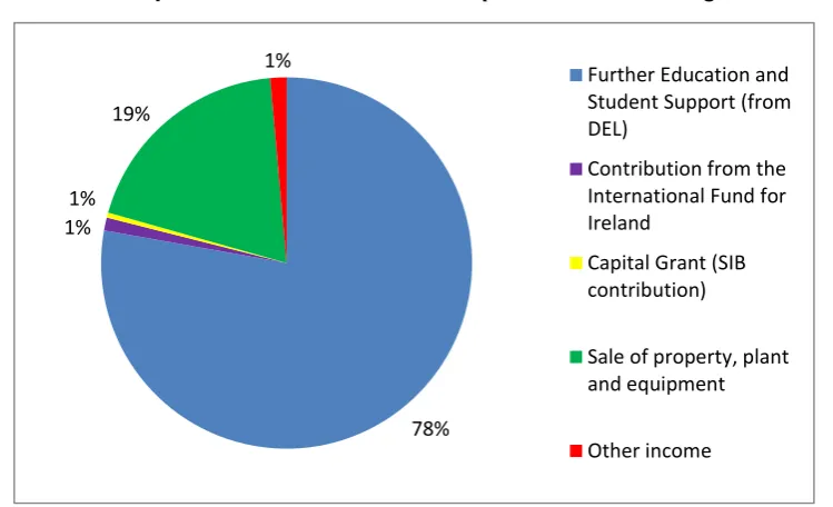Figure 1: The Department’s income sources (other than the budget allocation) 