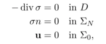 Figure 5.1: Deformation of a rectangular reference domain caused by sub-domains with different densities (black and wight).