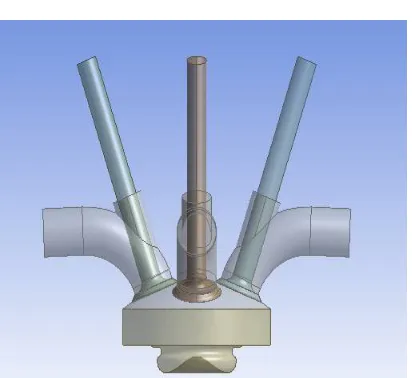 Fig 2: Sector Method geometry for model AVL (TDC to BDC)  