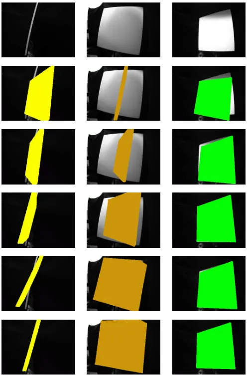 Fig. 3.Initialized surface model shown from three different vantage points.