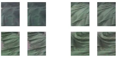 Fig. 20.Some camera views before and after the color calibration for the statue of liberty.
