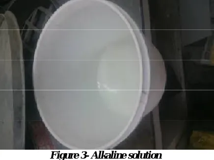 Figure 3- Alkaline solution 