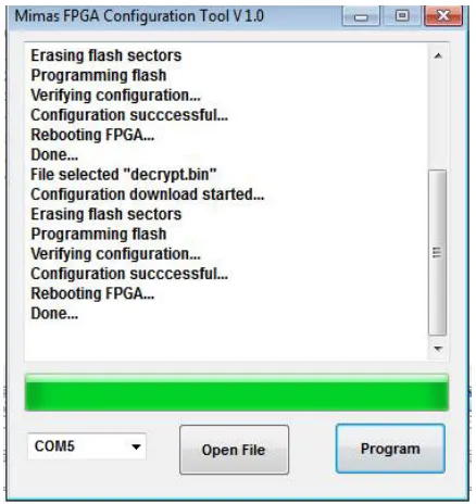 Fig.7 Decryption of the plain text 
