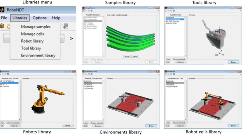 Figure 3 shows screenshots of each one of the developed libraries. Figure 3 shows screenshots of each one of the developed libraries