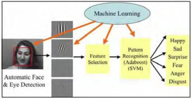 Figure 4: Outline of the real-time expression recognition system of Littlewort et al. (2006)  