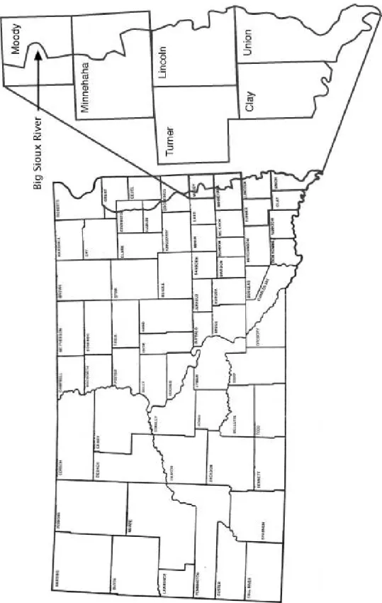 Figure 1. Big Sioux River and Study Area 