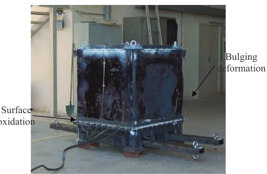 Figure 10. Overview of the mock-up after the fire test. 