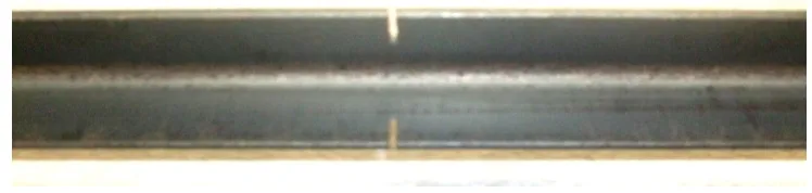 Figure 3. Notched steel angle used in this research work.  