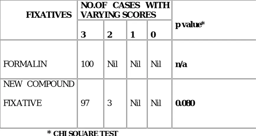 TABLE 3: COMPARING NUCLEAR FEATURES OF NEW