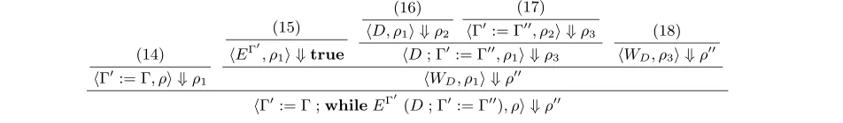 Figure 4. Concluding derivation, While case, Theorem 7.7