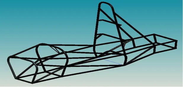 Figure 1: The final model of the designed chassis 