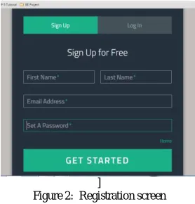 Figure 3:  Login screen 
