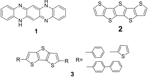 Fig.1 Pentacene like semiconducting molecules 