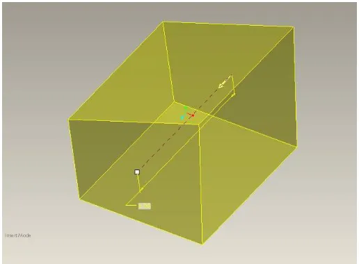 Fig 1: 2D sketch for single point cutting tool 