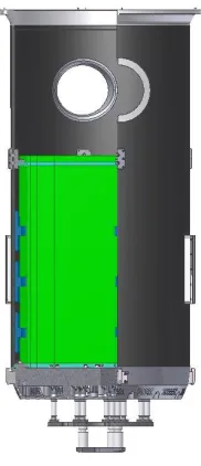 Figure 2-6 Doel 4 Pressure PSD on Core Barrel Outer Surfaces at Several Elevations 