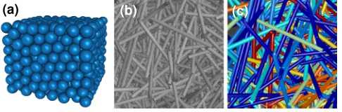 FIG. 1. 3D imaging of granular particles. (a) Compressed hydrogel sphereswith 2 cm diameter (Educational Innovations), imaged by laser sheet scanningin an index-matched liquid