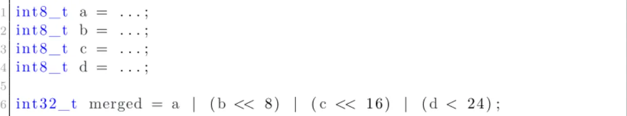 Figure 2.7. Example showing how the code to the left can be transformed according to the class refactoring obfuscation method