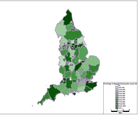 Figure 2.6: Take –up of the training offer by Phase 4 of the NAPP training offer 
