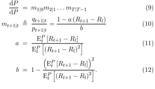 Figure 2. Conditional objective probabilities of stock price movement.