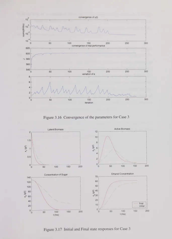 Figure 3.16 Convergence of the parameters for Case 3 