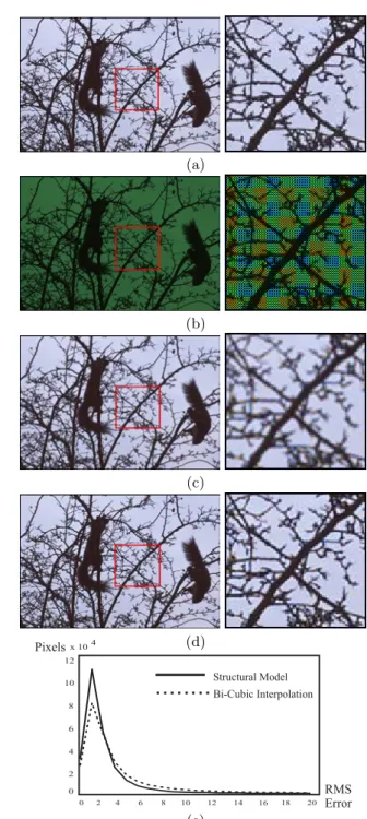 Fig. 7. (a) Original (high quality) color image with 8-bits per color channel. (b) SVC image obtained by downgrading the original image