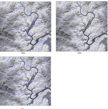 Figure 6.  Data derived from available DEMs  ²