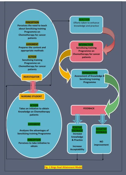 Figure.1. Conceptual Framework Based on Imogene Kings goal attainment theory 