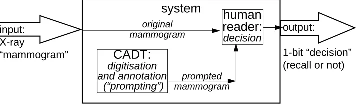 Figure 1: Role of a computer-assisted detection tool (CADT) in decisions on breast X-rays