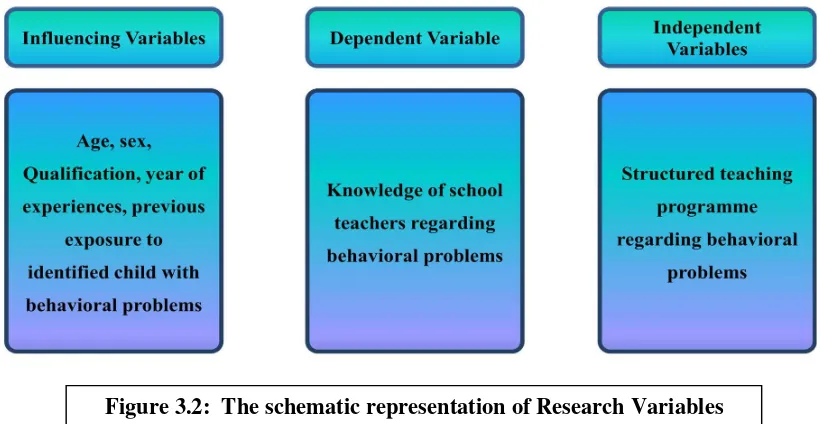 Figure 3.1:  The schematic representation of Research design 