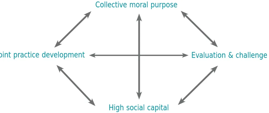 Figure 6: Interactions between the four key strands of a deep partnership