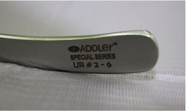 Fig 2.Instrument code for Right maxillary posterior physics forceps 