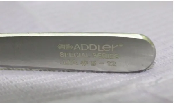 Fig.6.Instrument code for Maxillary  anterior physics  forceps 